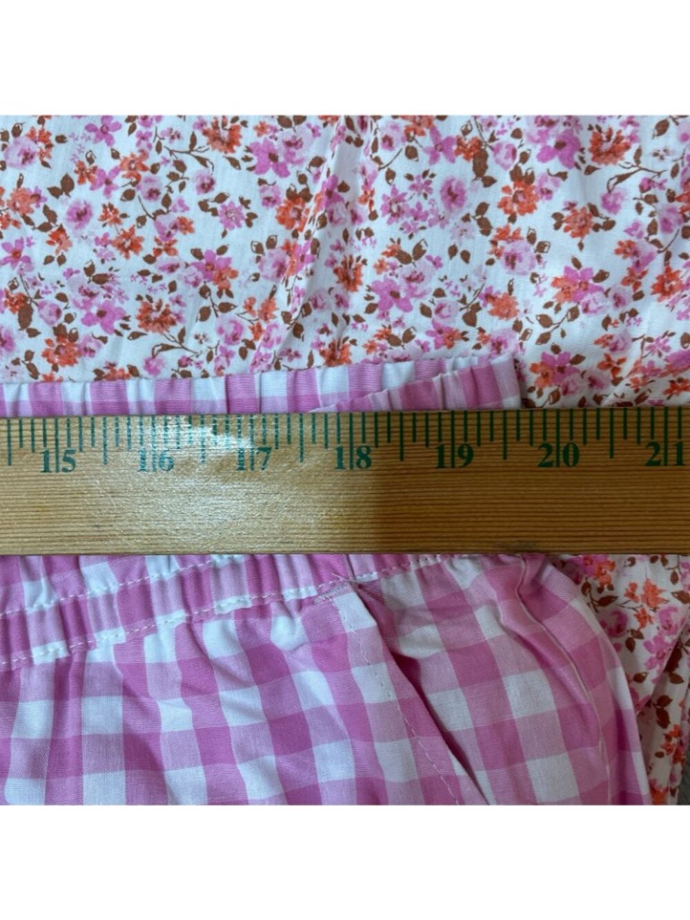 NWT Gap Women's XL Pajama Pants 2-Pack Pink Gingham & Floral Cotton C0849 - Picture 7 of 15
